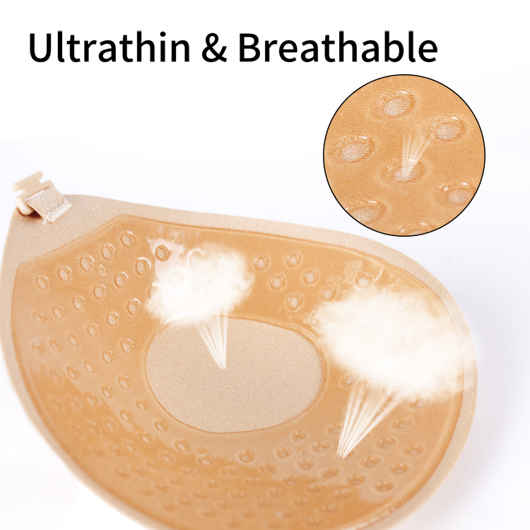 seamless round cup push up adhesive bra (1)