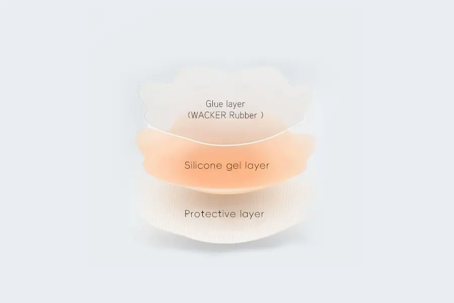 the layers of xinke silicone nipple cover