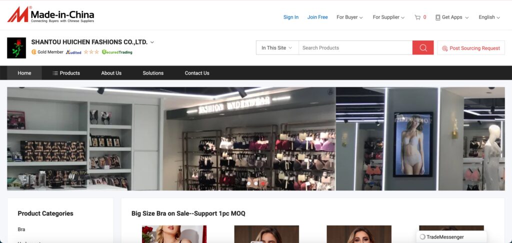Shantou Huichen Fashions Co., Ltda.