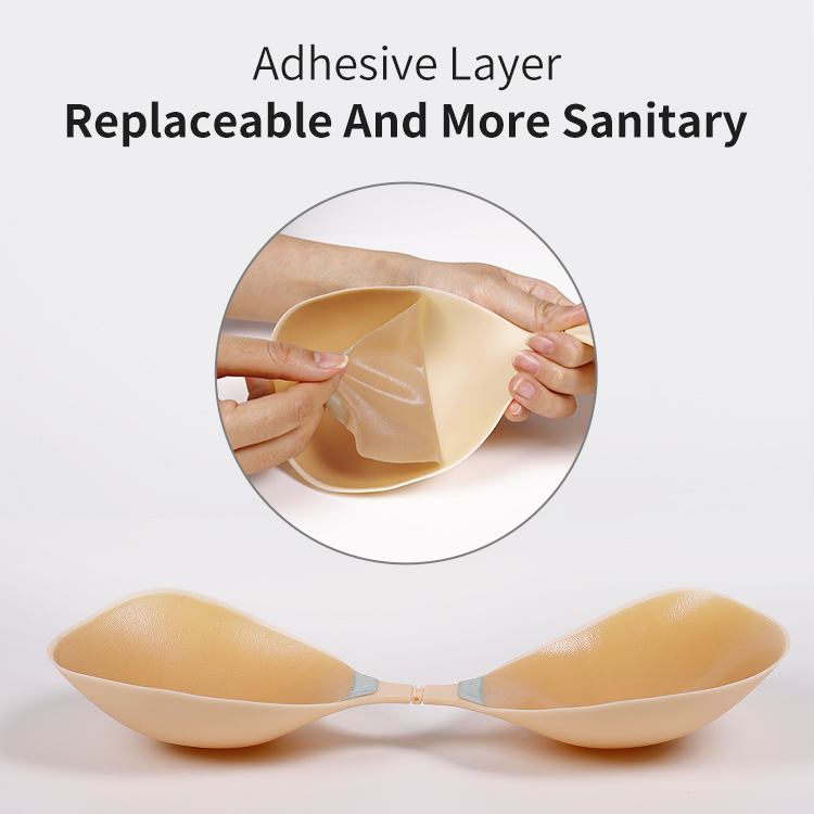 replaceable layer silicone bra