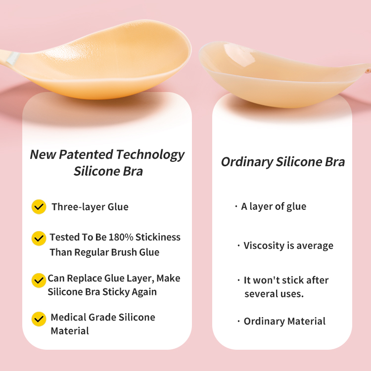 replaceable layer silicone bra1-6
