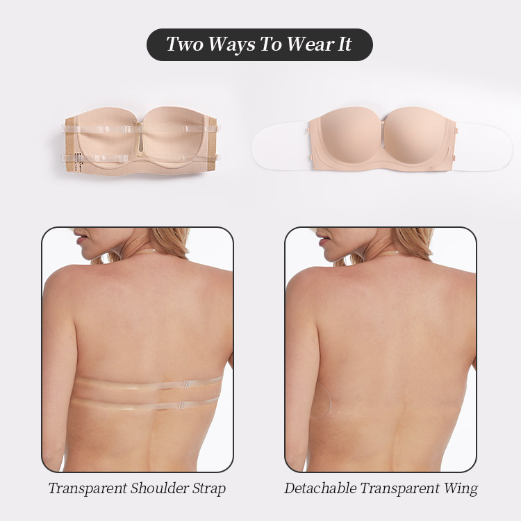 anti silp linning strapless bra