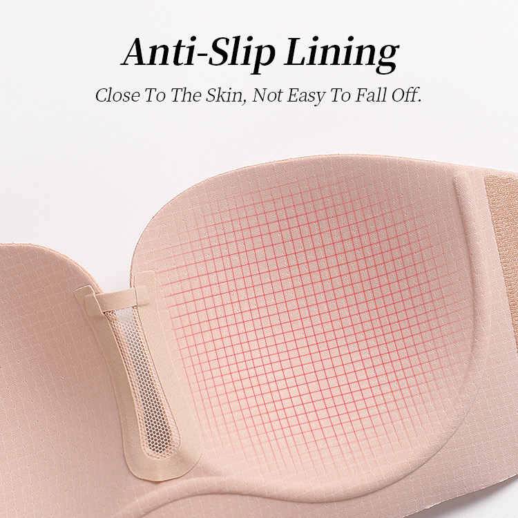 anti silp linning strapless bra